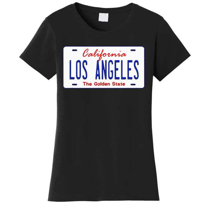 Los Angeles California License Plate Women's T-Shirt