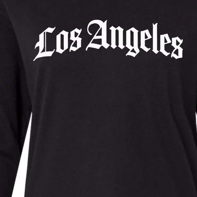 Los Angeles California Womens Cotton Relaxed Long Sleeve T-Shirt