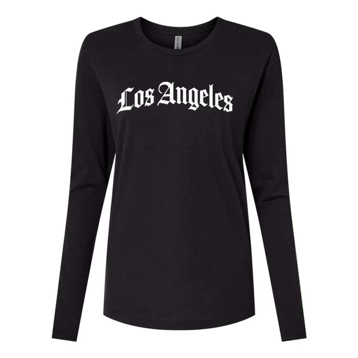 Los Angeles California Womens Cotton Relaxed Long Sleeve T-Shirt