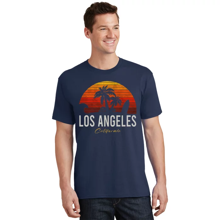 Los Angeles California Retro Surfer Vintage Beach T-Shirt