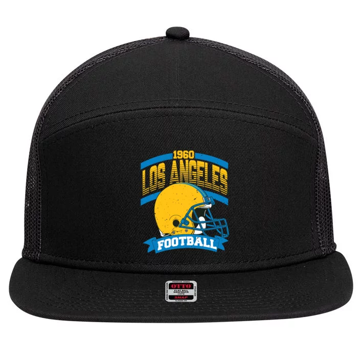 Los Angeles Charger Football Team Supporter 7 Panel Mesh Trucker Snapback Hat