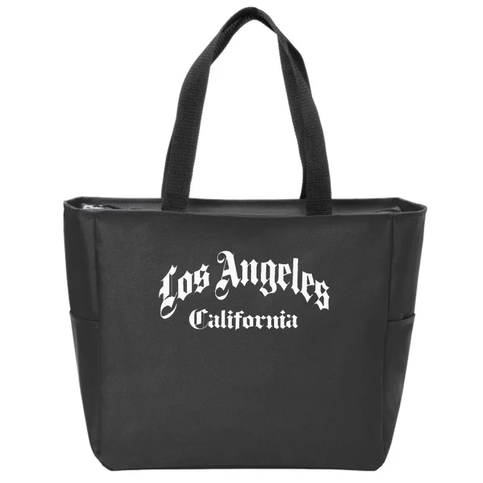 Los Angeles California Old School Design Classic Zip Tote Bag