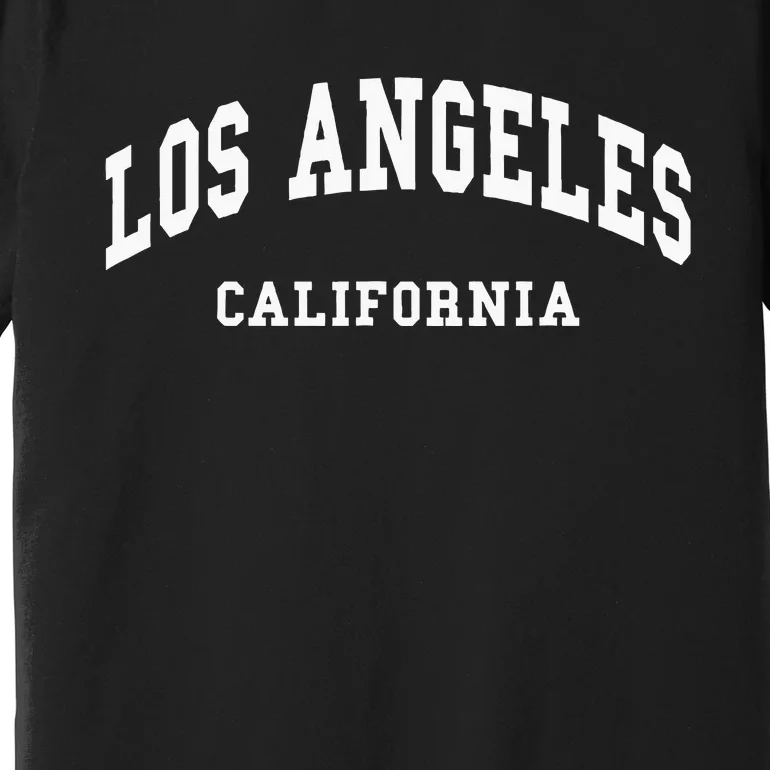 Los Angeles California La Ca Throwback Design Premium T-Shirt