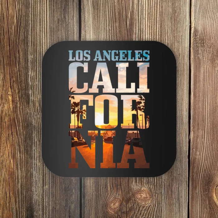 Los Angeles California Retro La Vintage Coaster