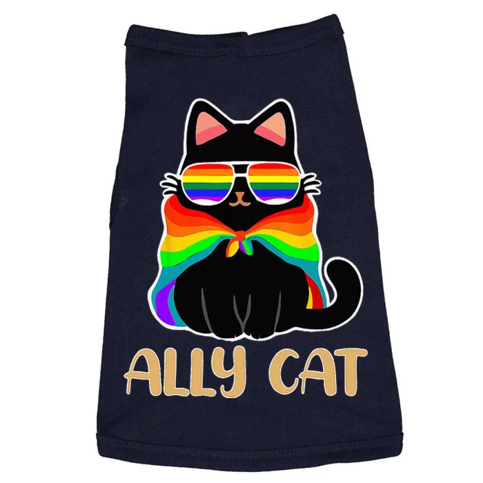 LGBT Ally Cat Be Kind Gay Rainbow Funny LGBTQ Gift Idea Doggie Tank