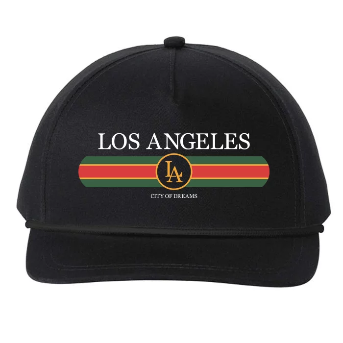 Los Angeles City Of Dreams Snapback Five-Panel Rope Hat