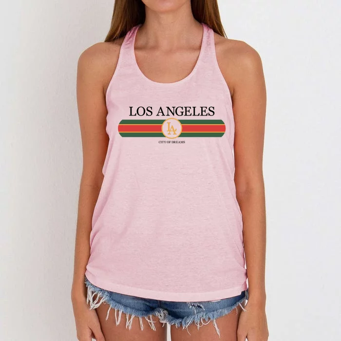 Los Angeles City Of Dreams Women's Knotted Racerback Tank