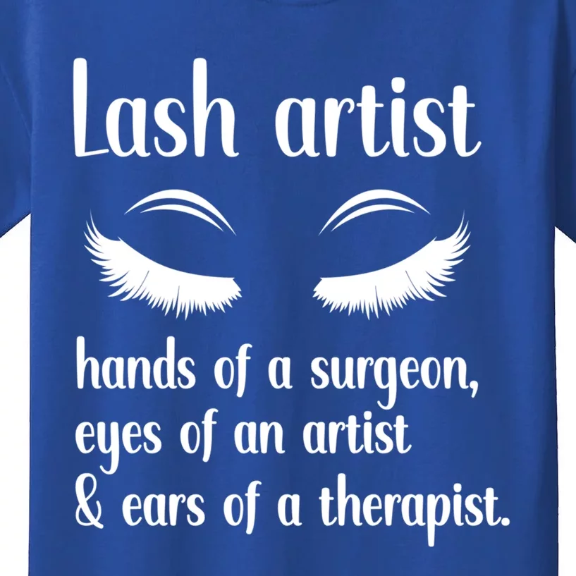 Lash Artist Cute Definition Eyelash Artist Gift Kids T-Shirt