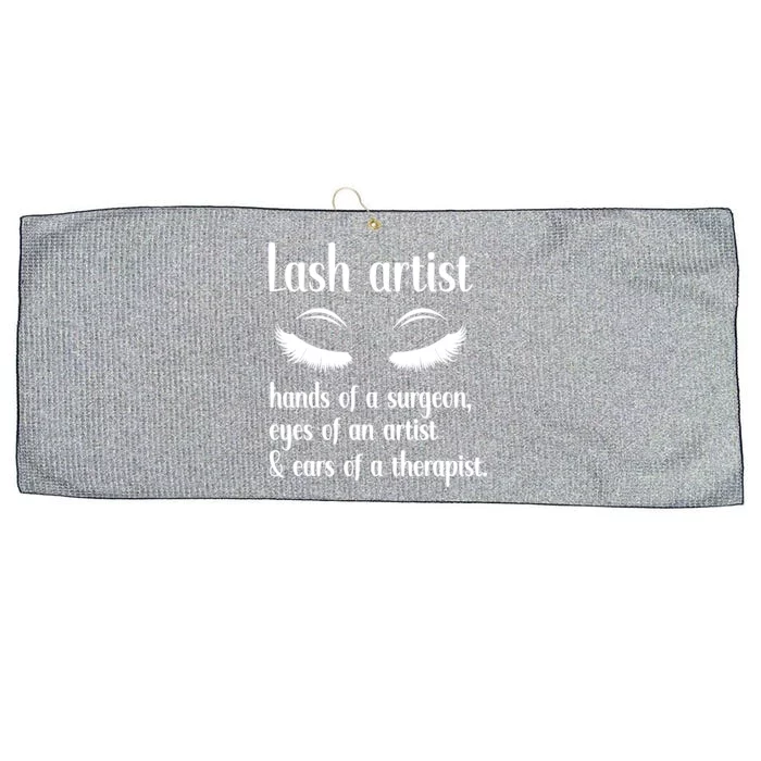 Lash Artist Cute Definition Eyelash Artist Gift Large Microfiber Waffle Golf Towel