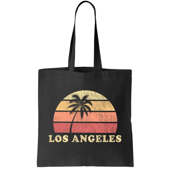 Los Angeles Ca Vintage 70s Retro Throwback Design Tote Bag