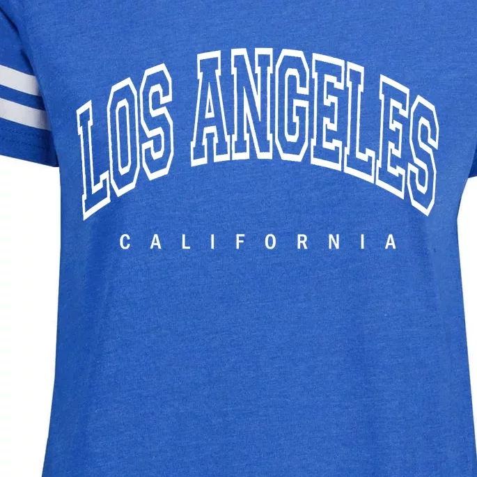 Los Angeles California Throwback Design Classic Enza Ladies Jersey Football T-Shirt