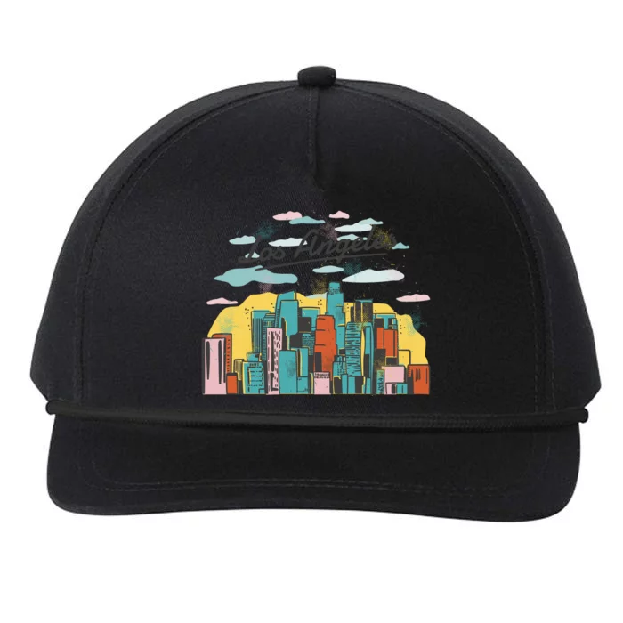 Los Angeles City View Snapback Five-Panel Rope Hat