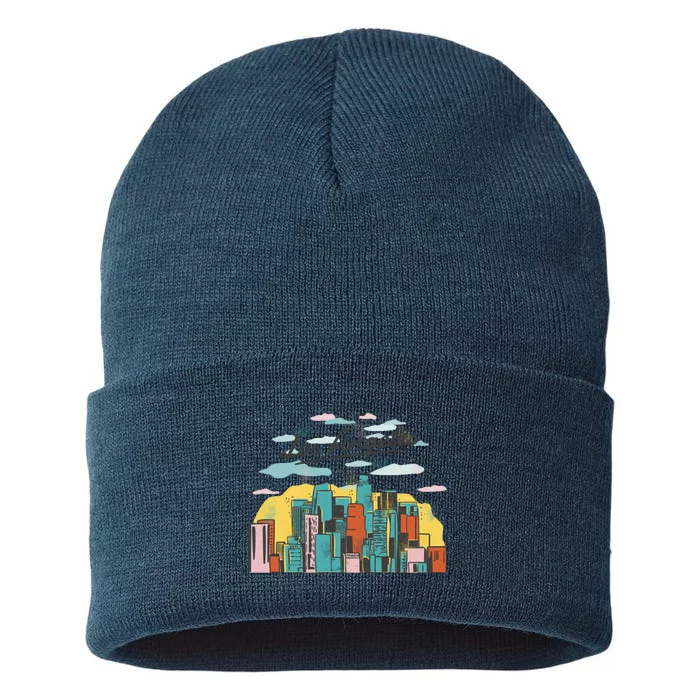 Los Angeles City View Sustainable Knit Beanie