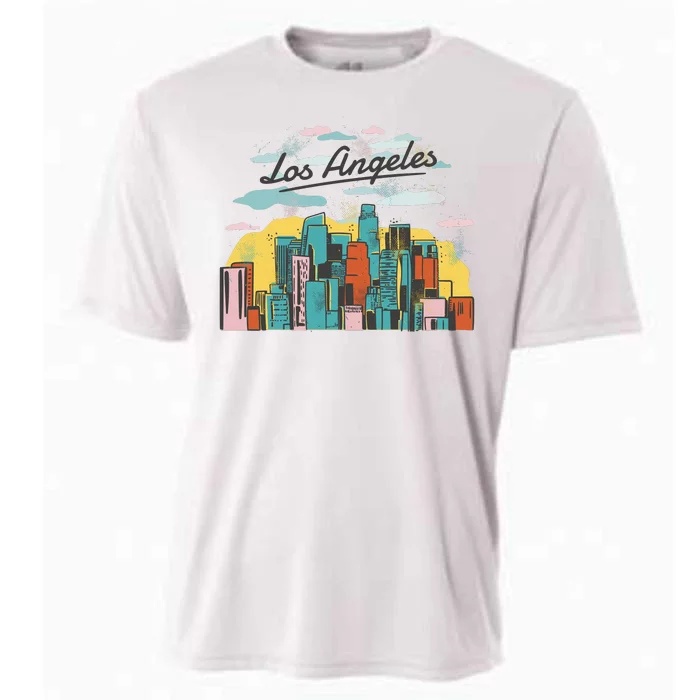 Los Angeles City View Cooling Performance Crew T-Shirt