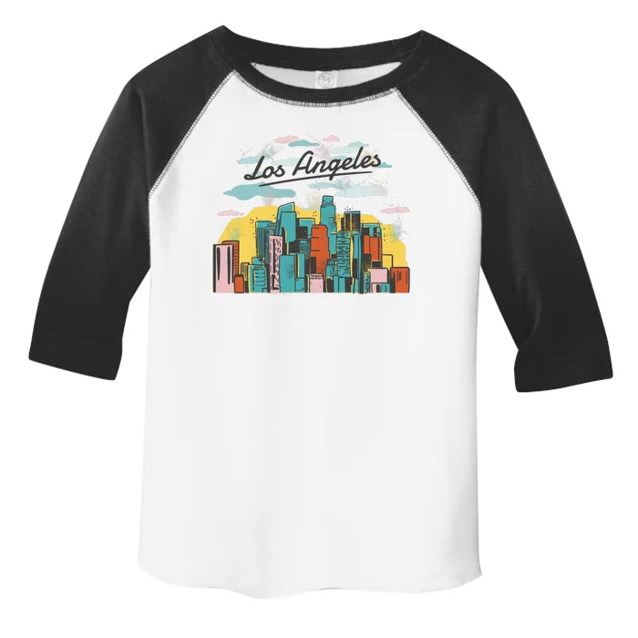 Los Angeles City View Toddler Fine Jersey T-Shirt