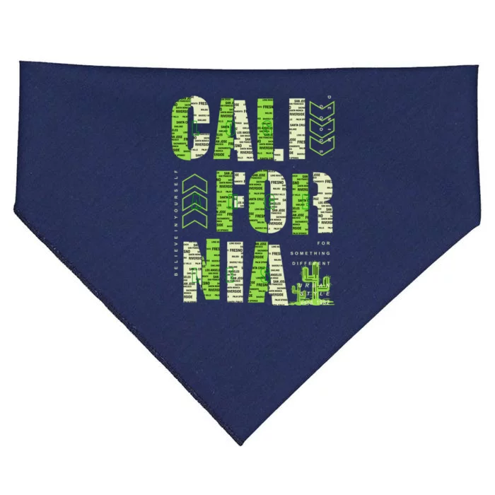 Los Angeles California Lettering Urban USA-Made Doggie Bandana