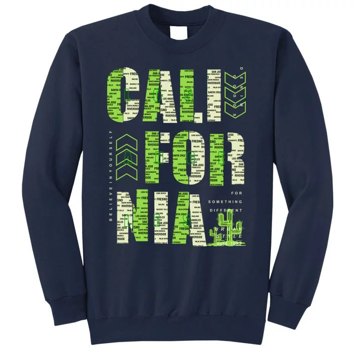 Los Angeles California Lettering Urban Tall Sweatshirt