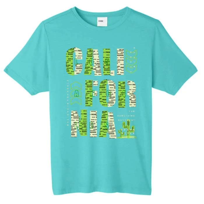 Los Angeles California Lettering Urban ChromaSoft Performance T-Shirt