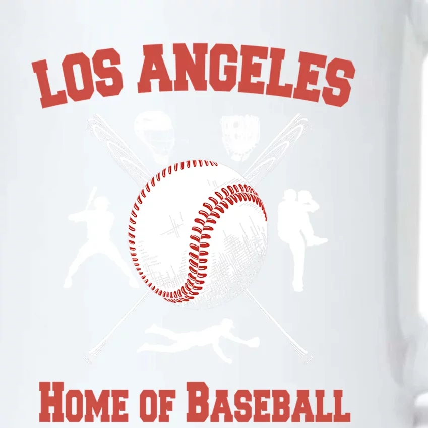 Los Angeles California Baseball Souvenirs Black Color Changing Mug