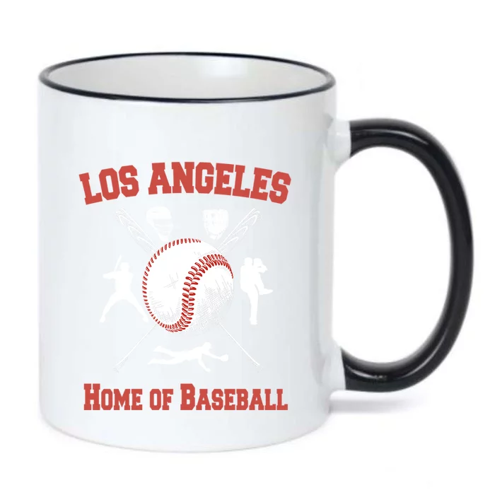 Los Angeles California Baseball Souvenirs Black Color Changing Mug