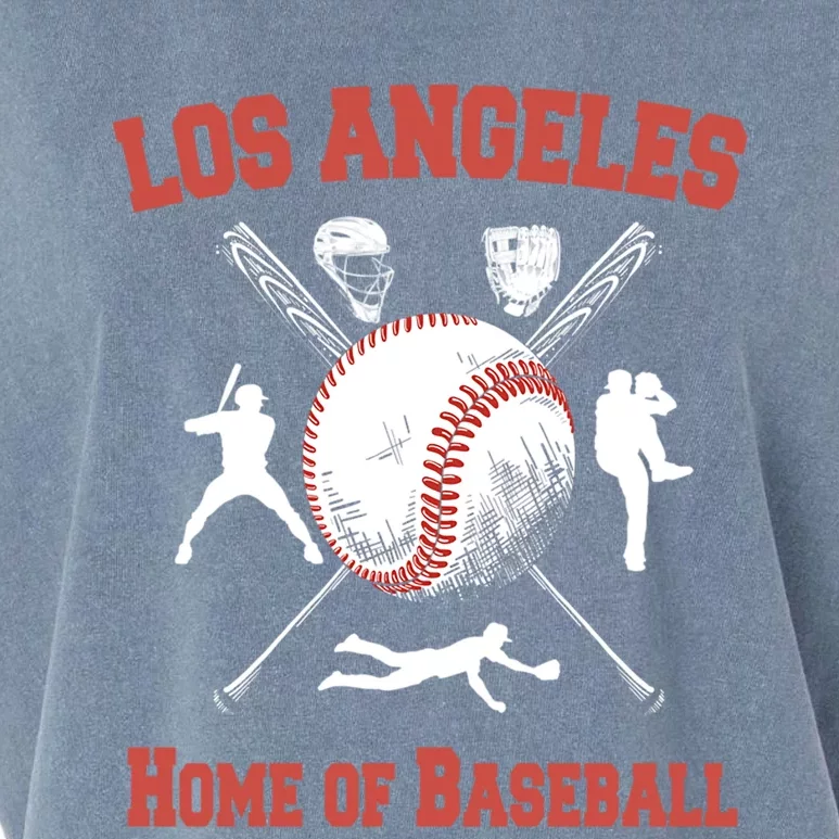 Los Angeles California Baseball Souvenirs Garment-Dyed Women's Muscle Tee