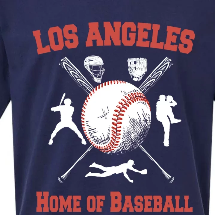 Los Angeles California Baseball Souvenirs Sueded Cloud Jersey T-Shirt