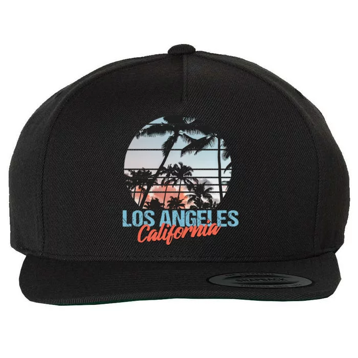 Los Angeles California Pride Vacation Travel Tourist Wool Snapback Cap