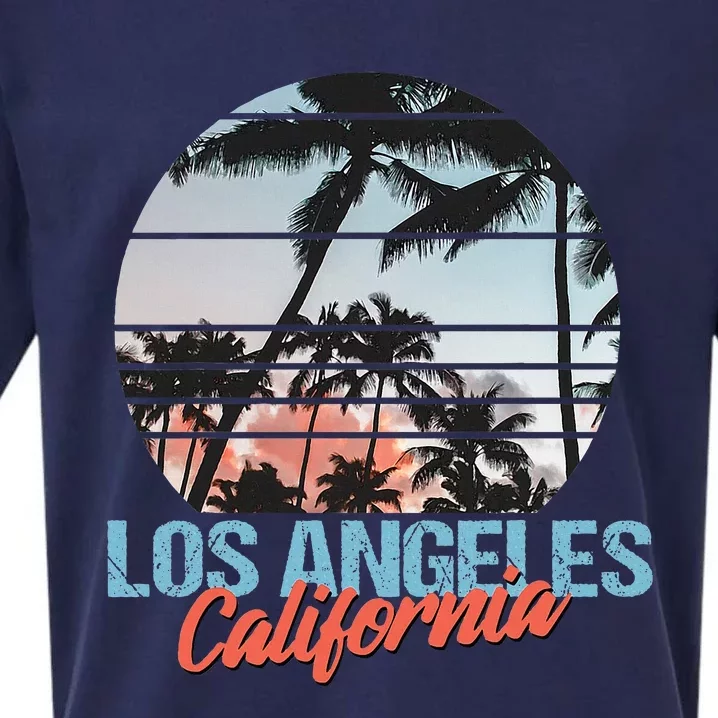 Los Angeles California Pride Vacation Travel Tourist Sueded Cloud Jersey T-Shirt