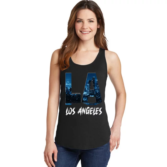 Los Angeles City California Ladies Essential Tank