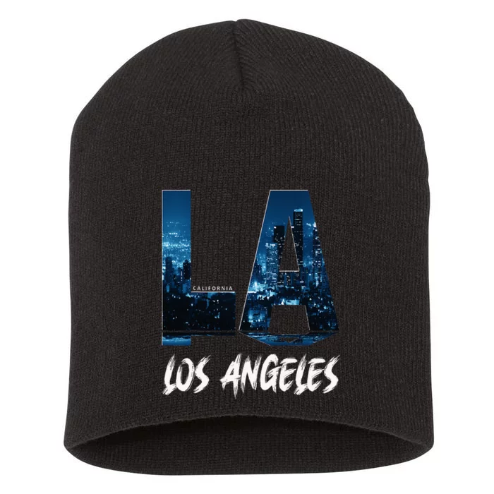 Los Angeles City California Short Acrylic Beanie