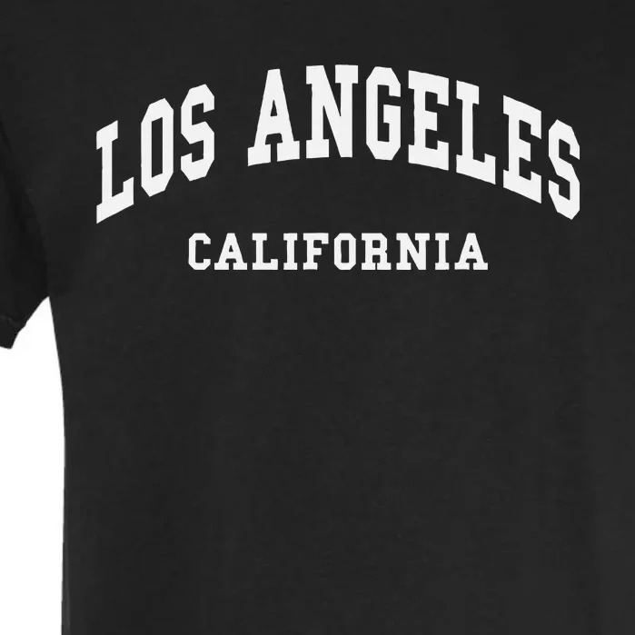 Los Angeles California La Ca Throwback Design Garment-Dyed Heavyweight T-Shirt