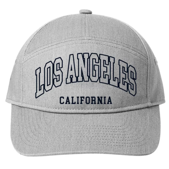 Los Angeles California Throwback Design Classic 7-Panel Snapback Hat