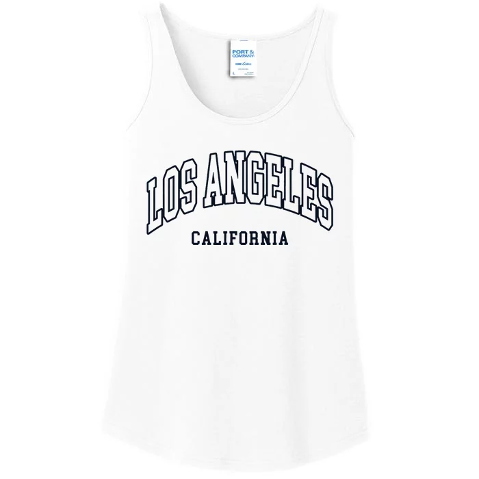 Los Angeles California Throwback Design Classic Ladies Essential Tank