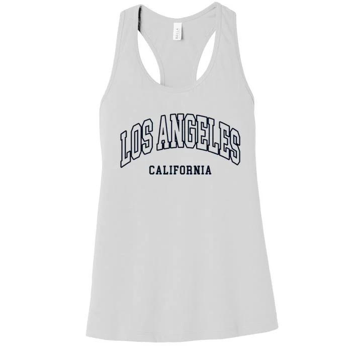 Los Angeles California Throwback Design Classic Women's Racerback Tank