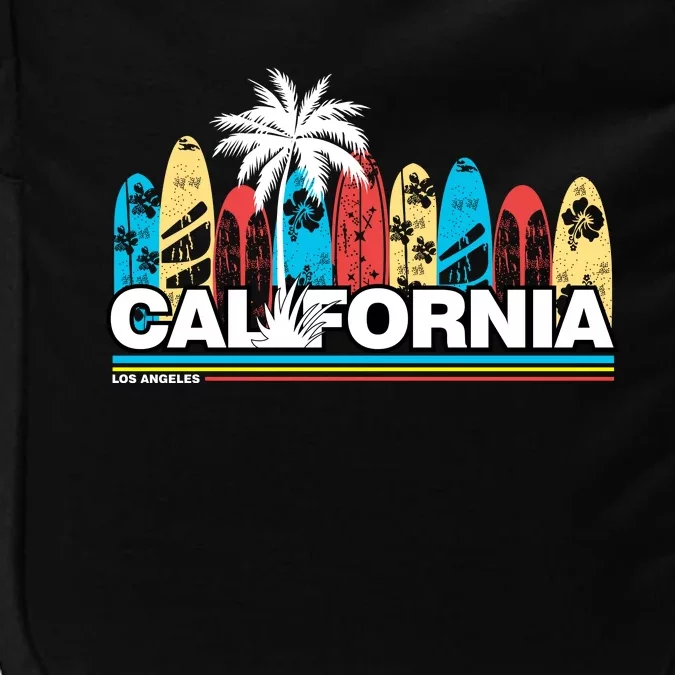 Los Angeles California Surfing Retro Logo Impact Tech Backpack