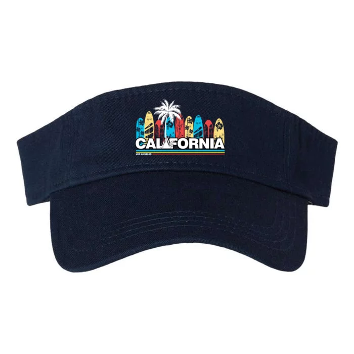 Los Angeles California Surfing Retro Logo Valucap Bio-Washed Visor