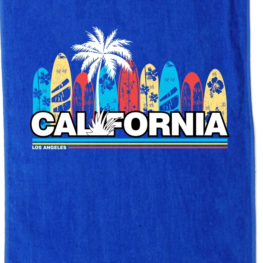 Los Angeles California Surfing Retro Logo Platinum Collection Golf Towel