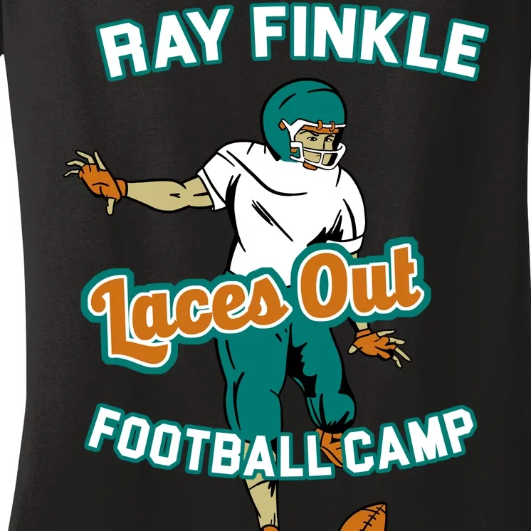 Laces Out Ray Finkle Football Camp Women's V-Neck T-Shirt