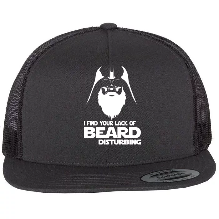 Lack Of Beard Disturbing Flat Bill Trucker Hat