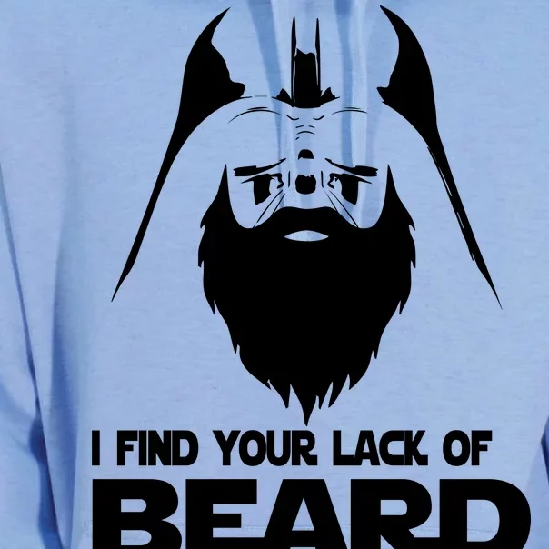 Lack Of Beard Disturbing Unisex Surf Hoodie