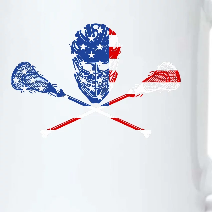 Lacrosse Flag Black Color Changing Mug