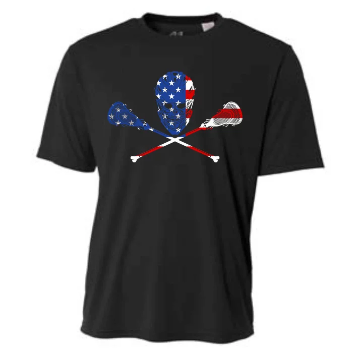 Lacrosse Flag Cooling Performance Crew T-Shirt