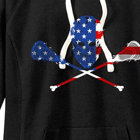 Lacrosse Flag Women's Fleece Hoodie