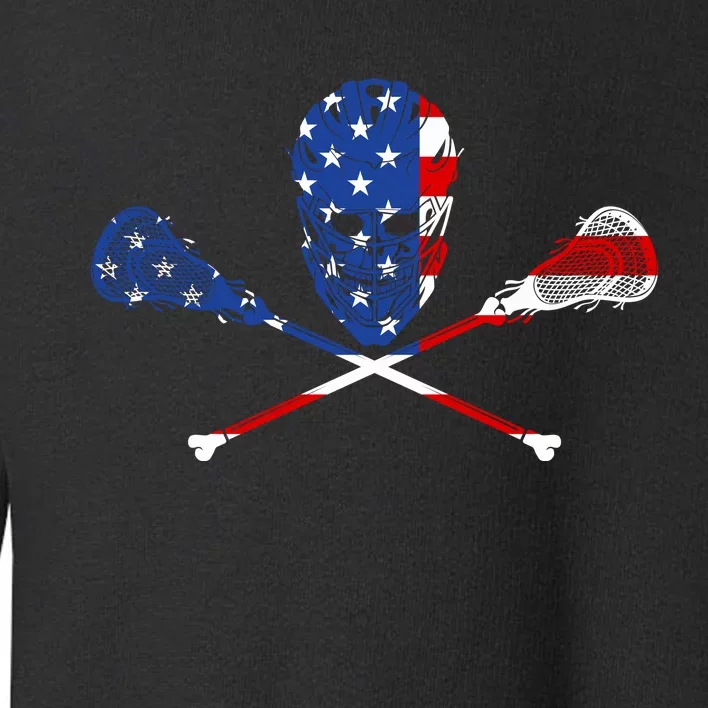 Lacrosse Flag Toddler Sweatshirt