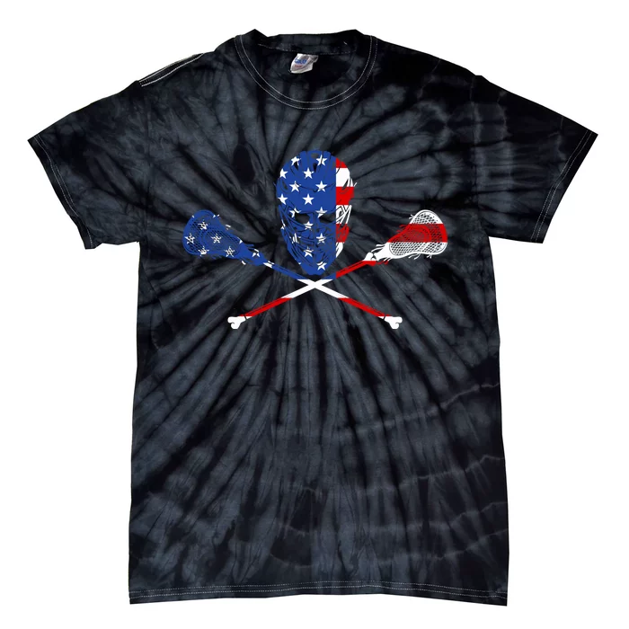 Lacrosse Flag Tie-Dye T-Shirt