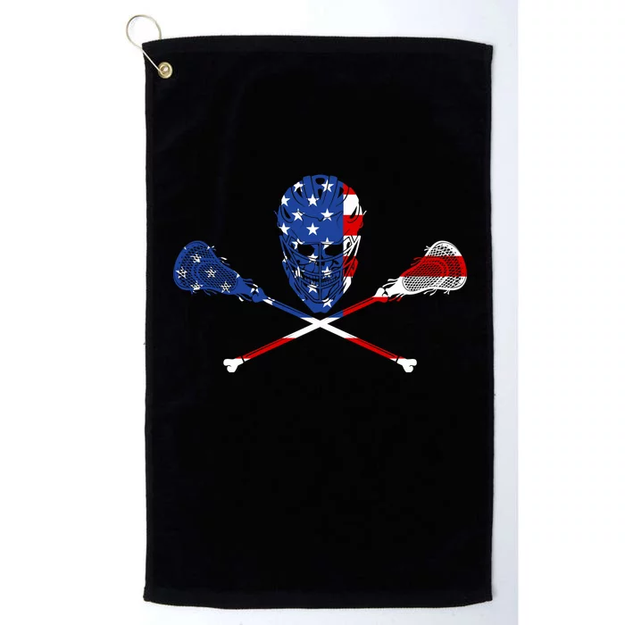 Lacrosse Flag Platinum Collection Golf Towel