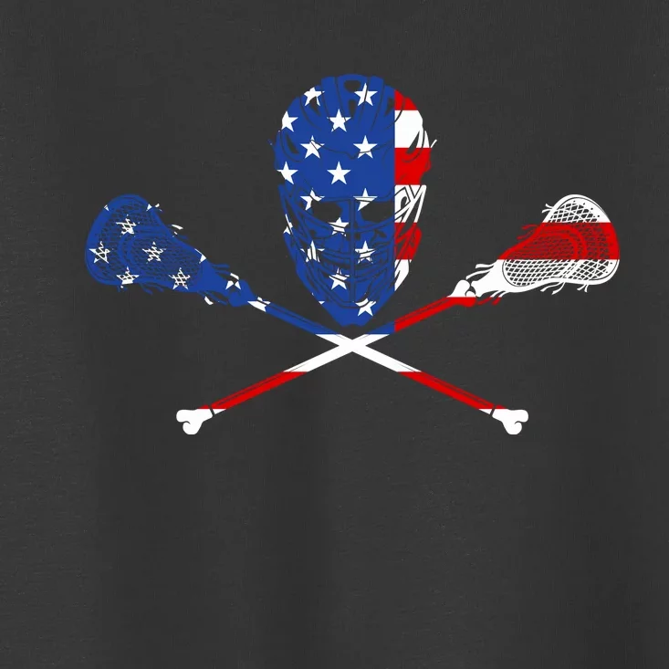 Lacrosse Flag Toddler T-Shirt