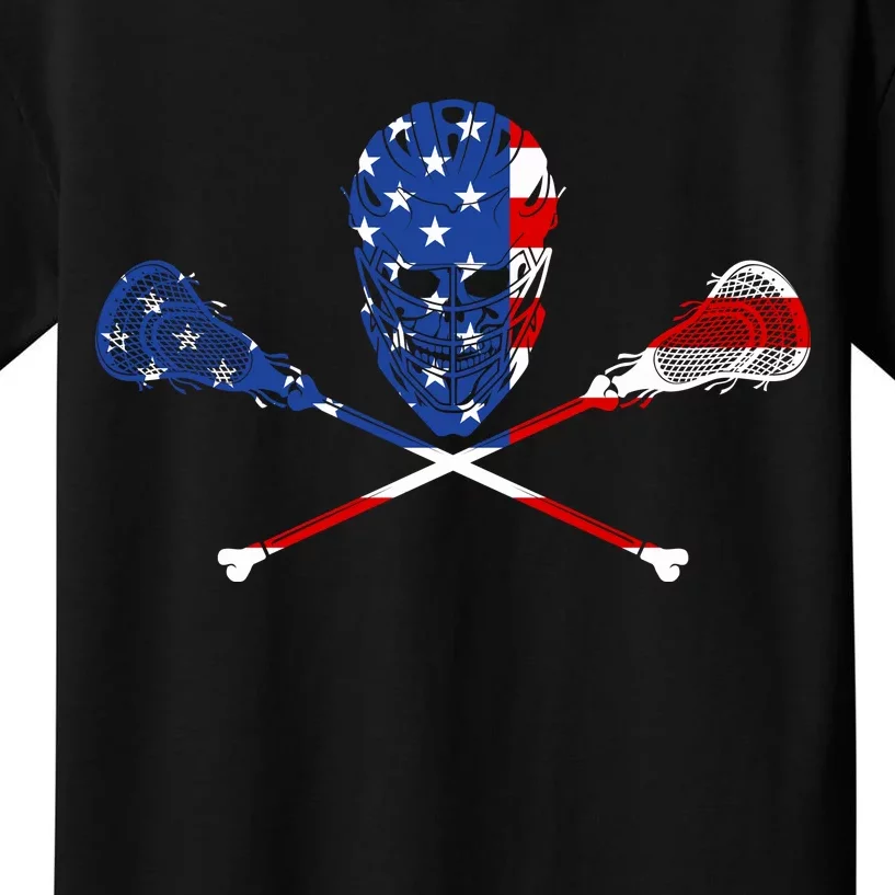 Lacrosse Flag Kids T-Shirt