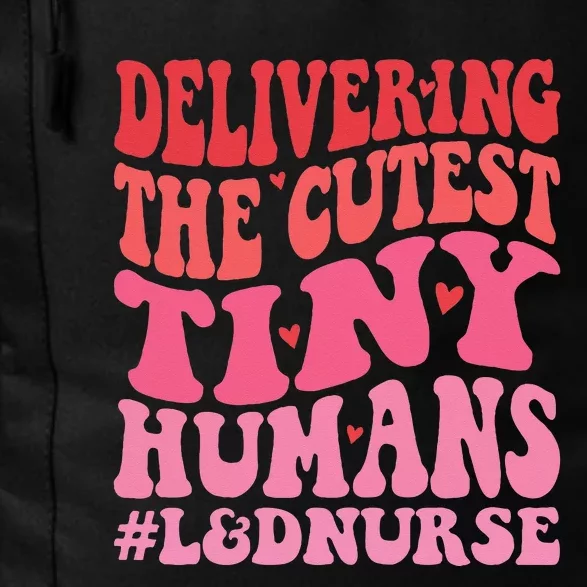 Labor And Delivery Nurse Valentines Day Groovy L&D Nurse Daily Commute Backpack