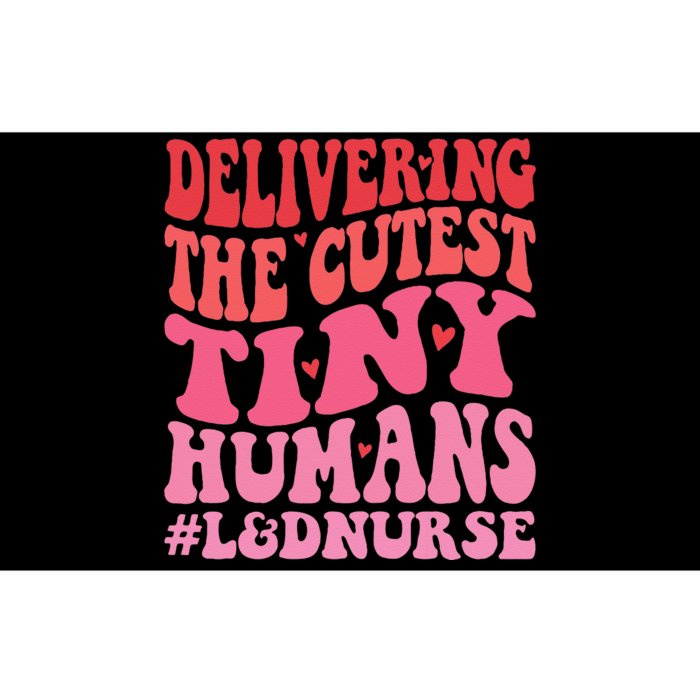 Labor And Delivery Nurse Valentines Day Groovy L&D Nurse Bumper Sticker